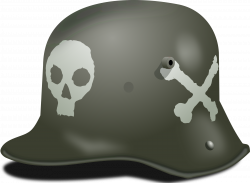 Clipart - German Stormtrooper Helmet WW1
