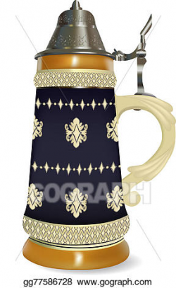 Drawing - German beer stein. Clipart Drawing gg77586728 ...