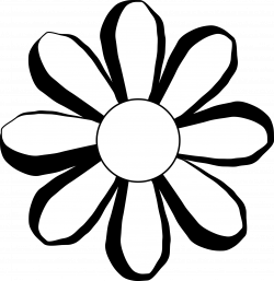 Black And White Flower Design Clipart | Free download best Black And ...