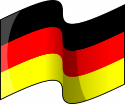 Clipart - Flag of Germany (waving)