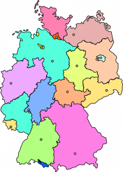 Germany Map New Color Clip Art at Clker.com - vector clip ...