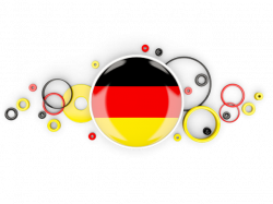 Circle background. Illustration of flag of Germany