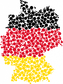 Clipart - Germany Map Flag Circles