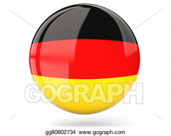 Clipart - Round icon with flag of germany. Stock ...