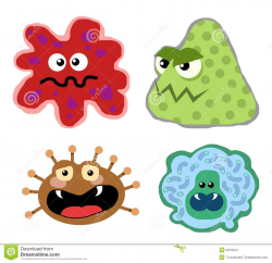 Cute Flu Germs Clipart