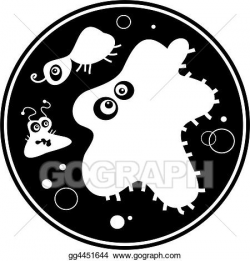 Drawings - Bacteria. Stock Illustration gg4451644 - GoGraph