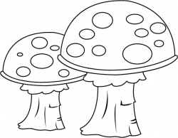 Fungi clipart black and white clipartfest - ClipartBarn