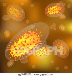 EPS Vector - Bacteria virus or bacteria cell microorganism ...