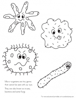 Kid Color Pages: A Sick Day and Spreading Germs - Germ ...