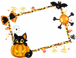 28+ Collection of Halloween Clipart Border Png | High quality, free ...