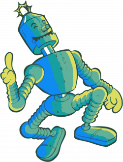Clipart - Joyous Robot