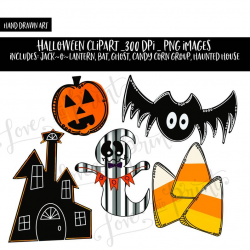 Halloween Clipart Bundle | Ghost Clipart | Haunted House Clipart | Candy  Corn Clipart | Bat Clipart | Jack-O-Lantern Clipart | Pumpkin