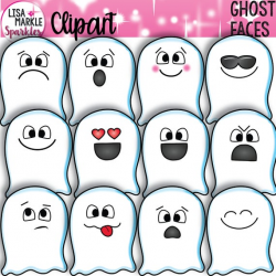 Emoji Clipart, Emotion Clipart, Halloween Clipart, Ghost Clipart, Fall  Clipart, Ghosts Clipart, Faces Clipart, October Clipart, Spooky Ghost