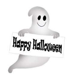 Happy Halloween ghost with sign | Halloween ideas ...