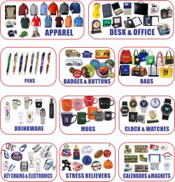 Promotional products with Logos