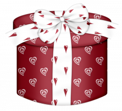 Red Heart Round Gift Box PNG Clipart | ▫Gifts Boxes▫ | Pinterest ...