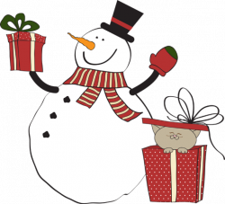 Great Clip Art of Snowmen and Carolers: Snowman Gifts and Kitty ...