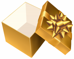 Gold Open Gift PNG Clipart - Best WEB Clipart