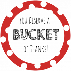 Thank You Gift Ideas-Bucket of Thanks | Gift, Appreciation gifts and ...