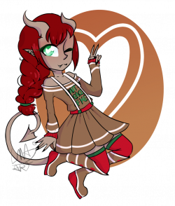 DTA Entry- Gingerbread demon :3 by LMA-Art on DeviantArt