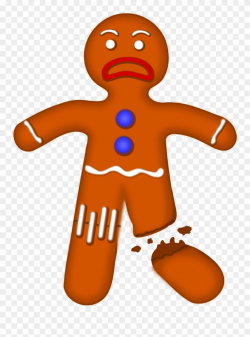 Big Image - Clipart Gingerbread Man - Png Download (#1300170 ...