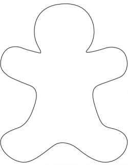 Blank Gingerbread Man coloring page | Free Printable ...