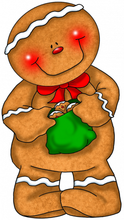 Transparent Gingerbread with Green Bag PNG Clipart | Gallery ...