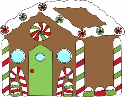 Gingerbread house christmas decorated house clipart house ...