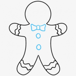Drawing Candy Gingerbread Man - Gingerbread How To Draw ...