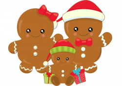 Gingerbread Family 1 Child - Printed Unique