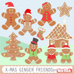 Gingerbread Clipart: 