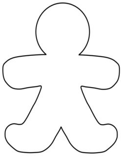 Gingerbread Man Clip Art MiLrL4Mia With Person Outline | Clipart
