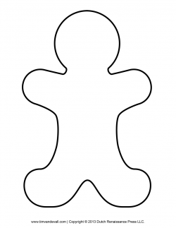 Free Gingerbread Man Outline, Download Free Clip Art, Free ...