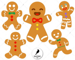 Gingerbread man svg, Gingerbread man clipart, Gingerbread svg, Christmas  svg, cricut silhouette – eps, dxf, png, pdf, svg – digital files