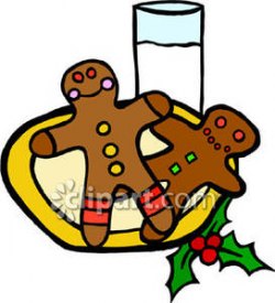Gingerbread Man Cookies on a Plate - Royalty Free Clipart ...
