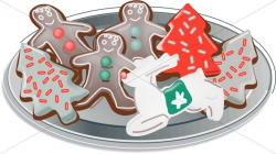 Plate of Christmas Cutout Cookies | Traditional Christmas ...