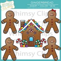 Gingerbread Clip Art | Paper Crafts # 03 | Gingerbread ...