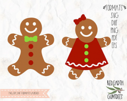 Gingerbread man svg | Etsy