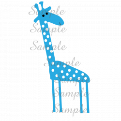 28+ Collection of Blue Giraffe Clipart | High quality, free cliparts ...