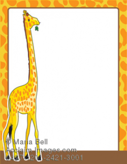 Giraffe Border Clipart Image