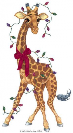 Christmas giraffe clipart 1 » Clipart Station