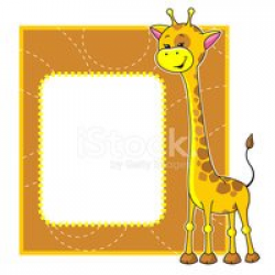 Frame With Giraffe stock vectors - Clipart.me