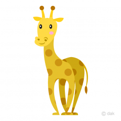 Simple Giraffe Clipart Free Picture｜Illustoon