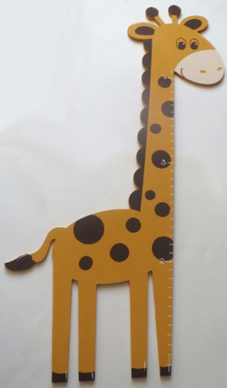Giraffe Shaped Growth Chart-giraffe growth chart, wooden ...