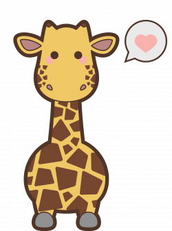 Safari Animal Kavaii Icon - Creative hand-painted giraffe 1395*1878 ...