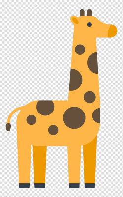 Northern giraffe Icon, Cute giraffe transparent background ...