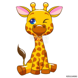Giraffe clipart design