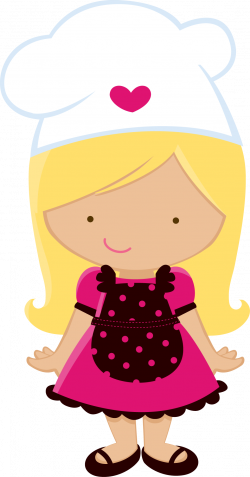 menina Pequena Chef Loira | #daJuuh | Personagens - meninas ...