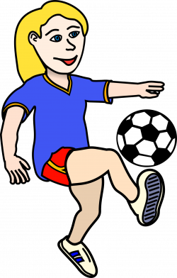 Girl Kicking Soccer Ball Clip Art | Clipart Panda - Free Clipart Images