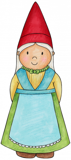 Lady Gnome for a woodlands party | Clipart Patterns Scrapbook ...